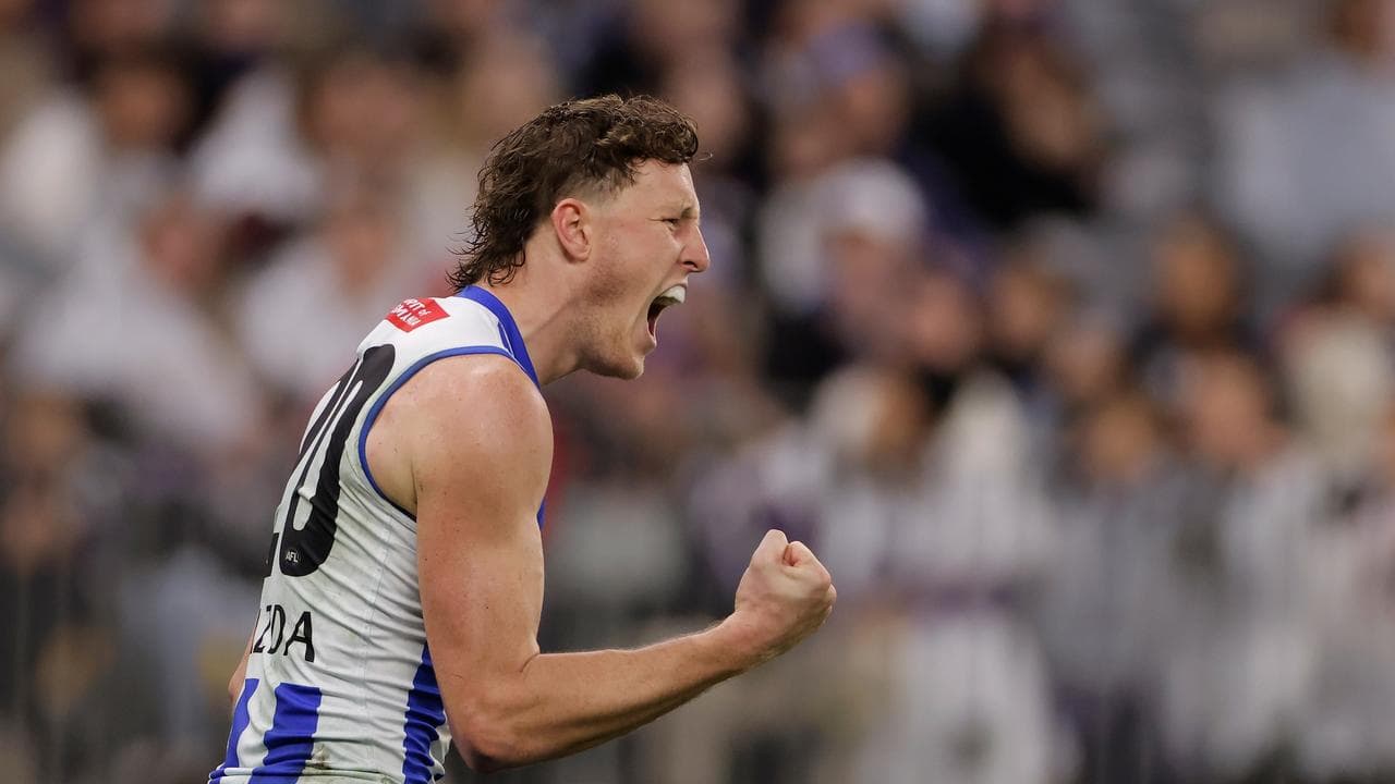 Nick Larkey kicked three goals for the Roos.