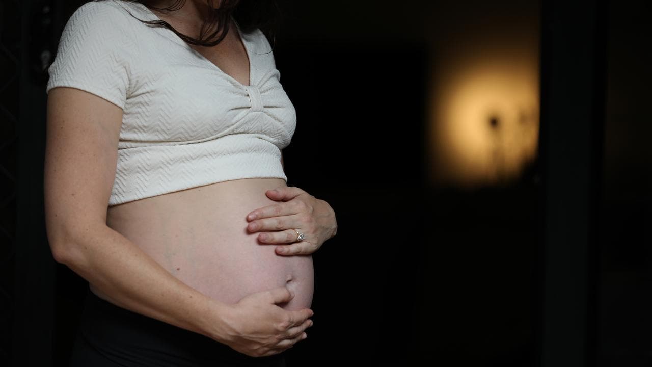 A pregnant person