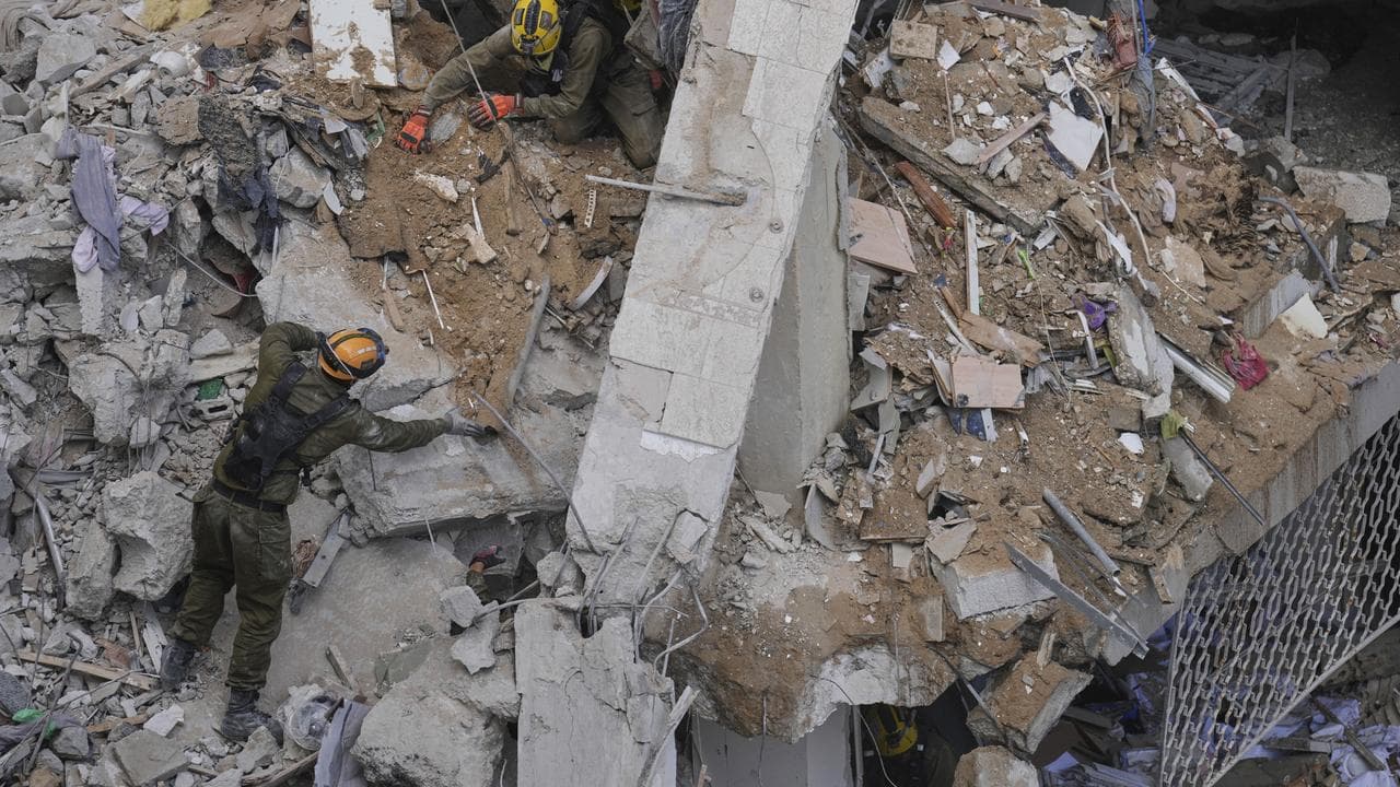 Bombed out building