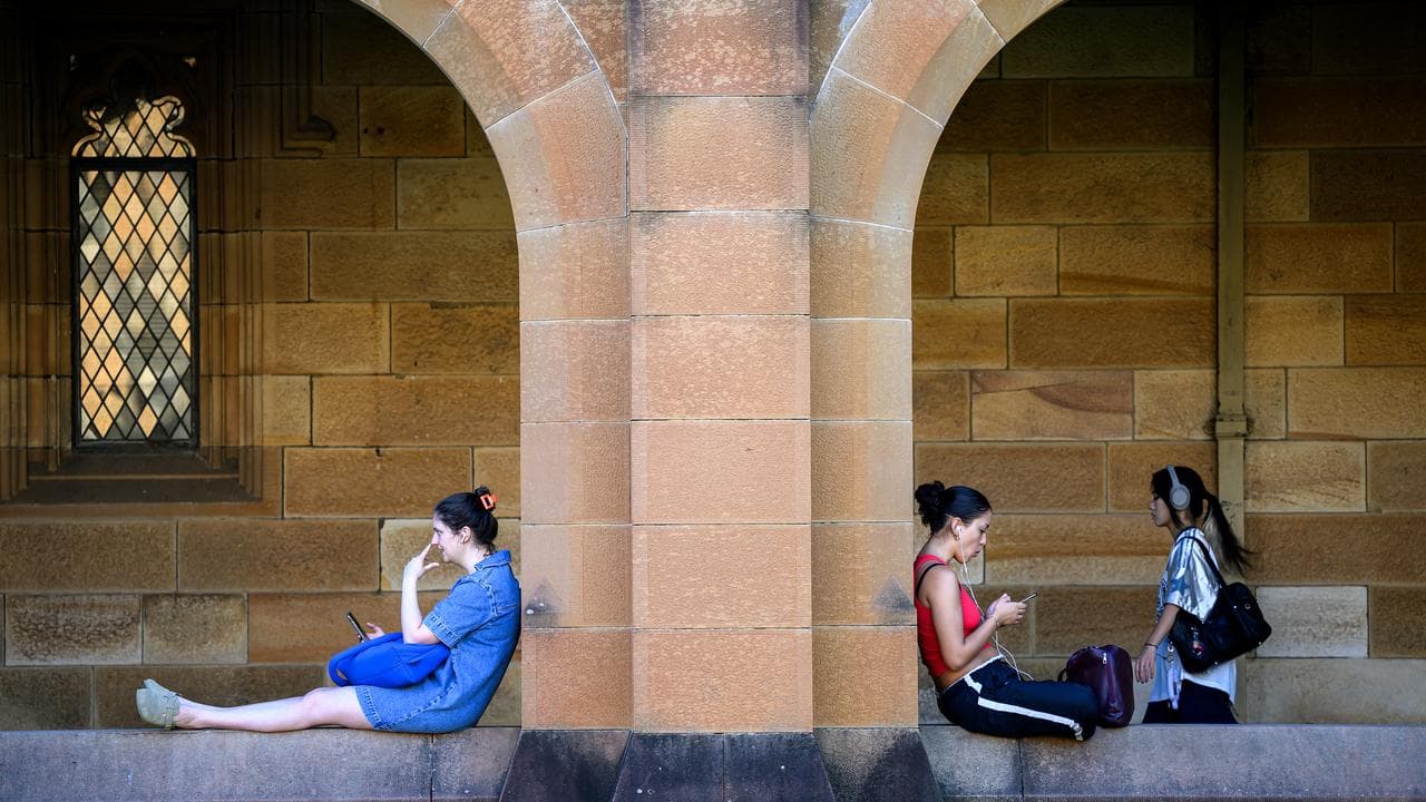 Students at Sydney University