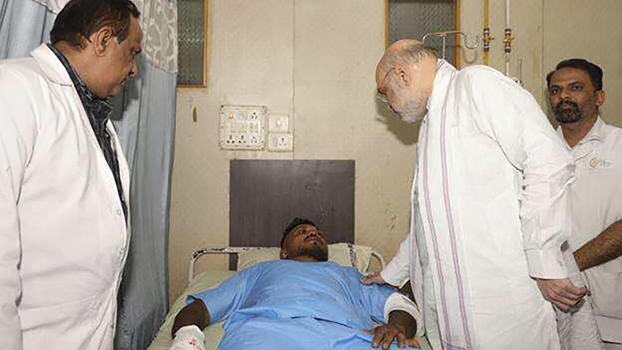 Air India crash survivor Vishwashkumar Ramesh in hospital.