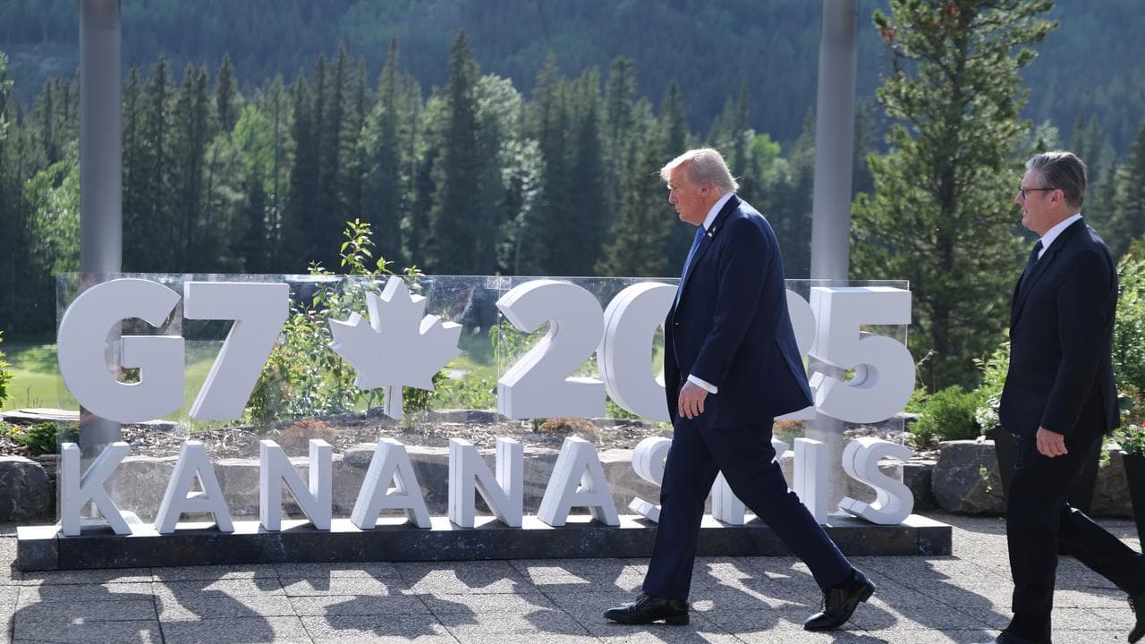 Donald Trump and Keir Starmer in Canada for the G7 Summit.