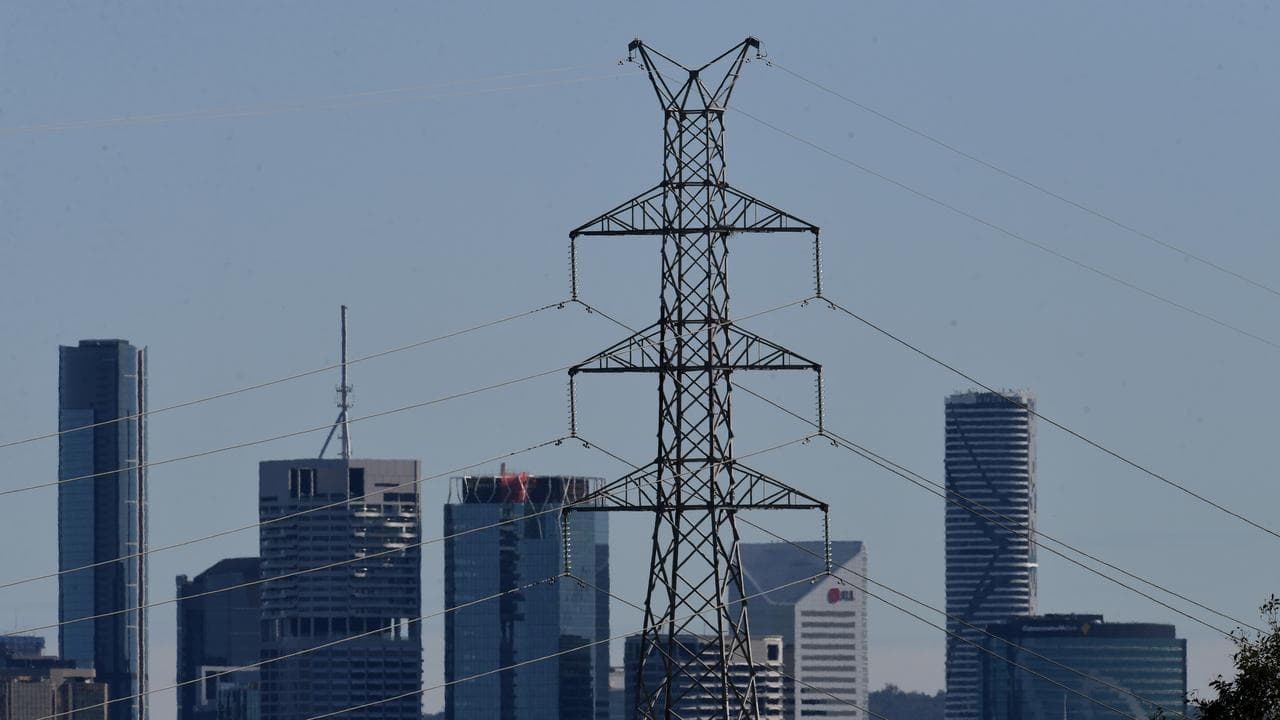 A high voltage electricity transmission tower