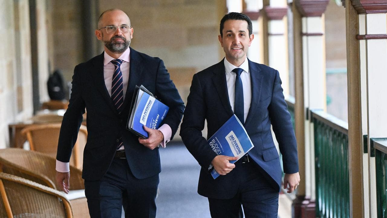 David Janetzki (left) and David Crisafulli