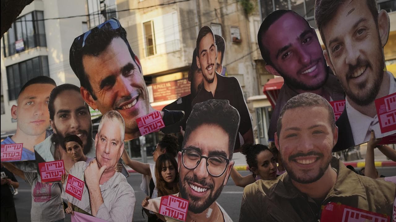 Relatives in Tel Aviv demand the release of hostages in Gaza