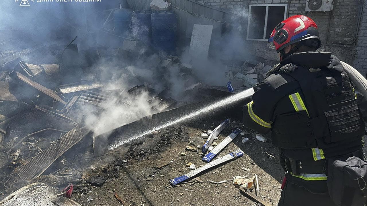 Russian missiles hit Ukraine’s Dnipro region