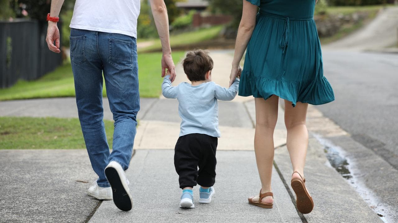 A family with a child (file image)