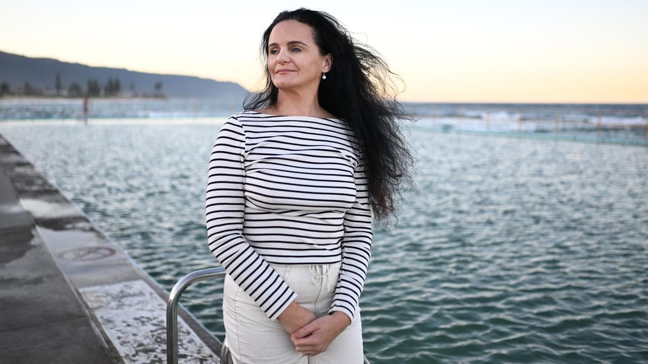 Michelle Newland at Woonona Rock Pool in Wollongong