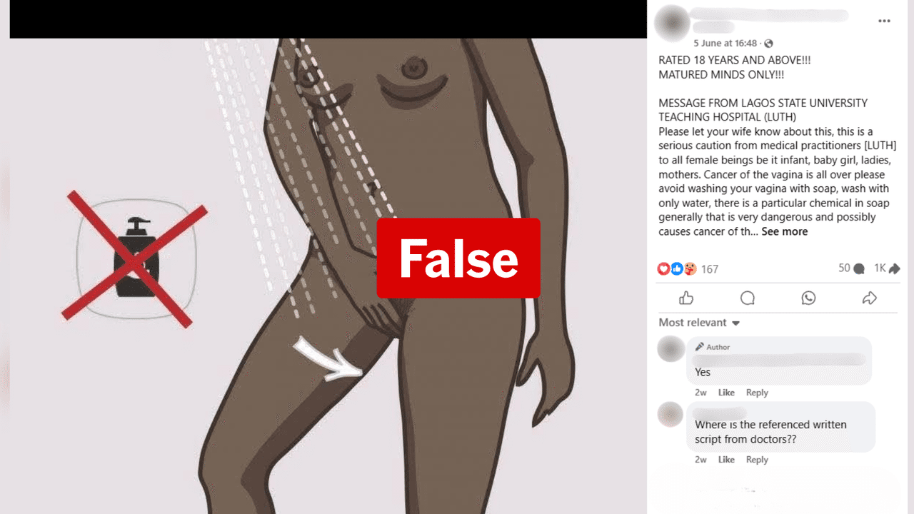 False claims about women's health shared in Facebook post