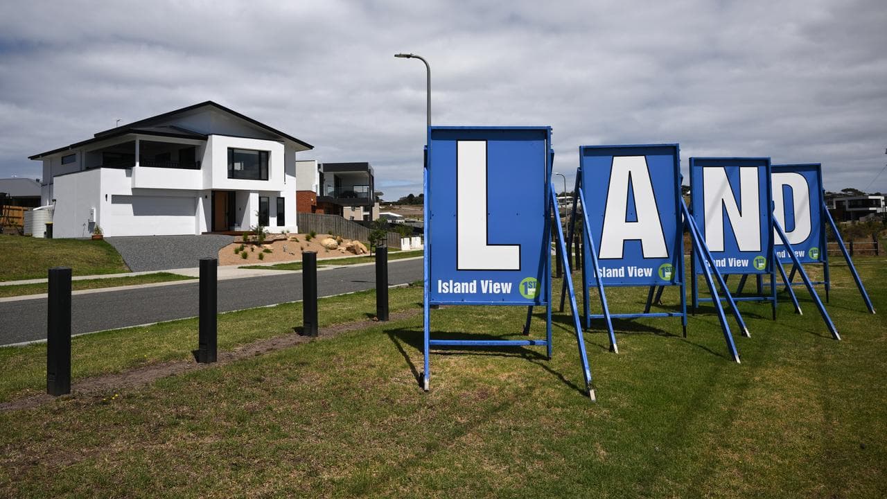 New houses and land for sale (file image)