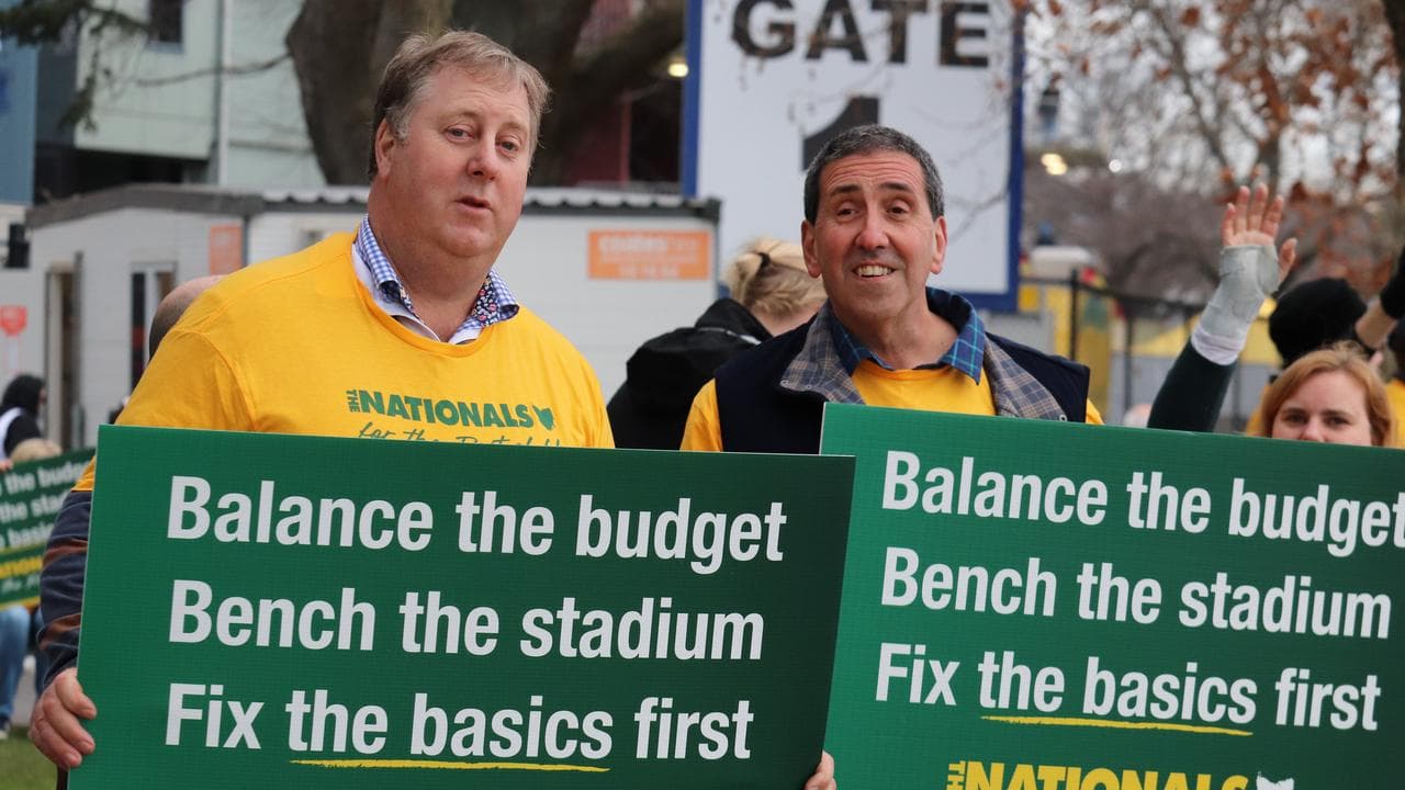 National candidate for Lyons, John Tucker (left).