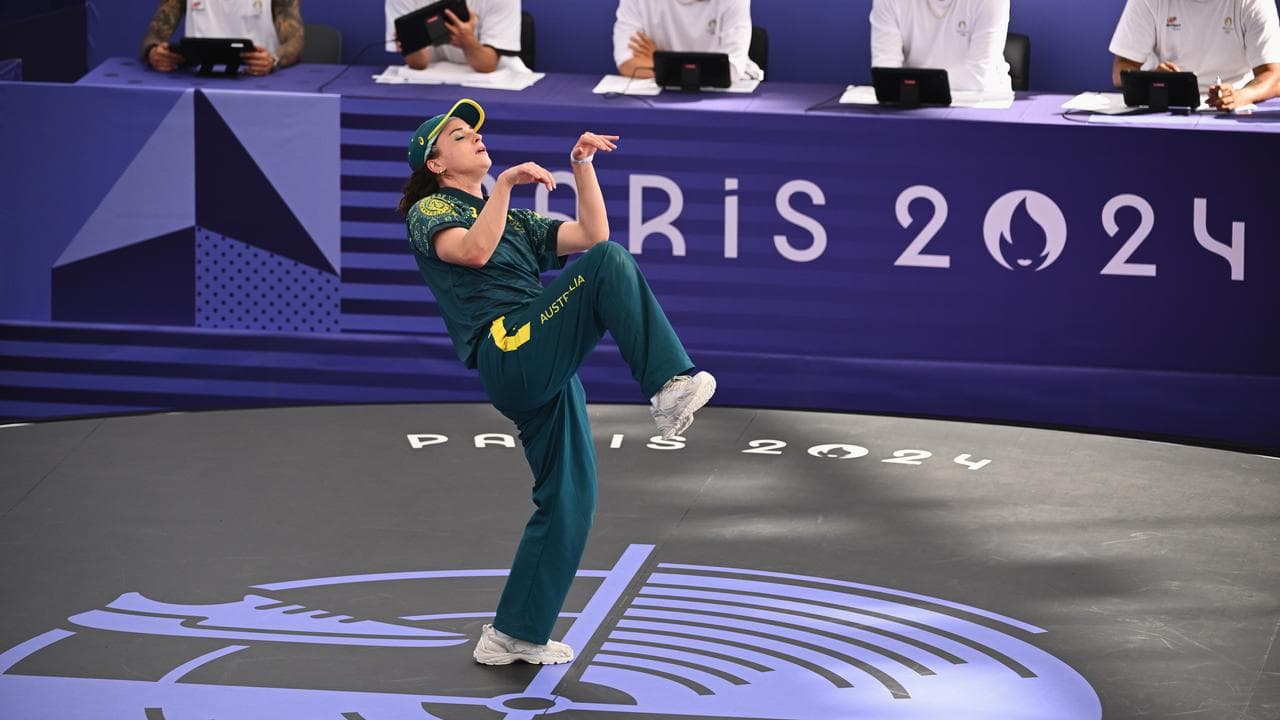 Australian breaker Rachael Gunn at the Paris Games (file image)