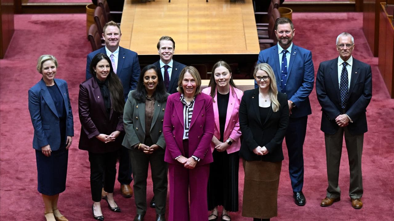 President of the Senate Sue Lines with newly elected Senators