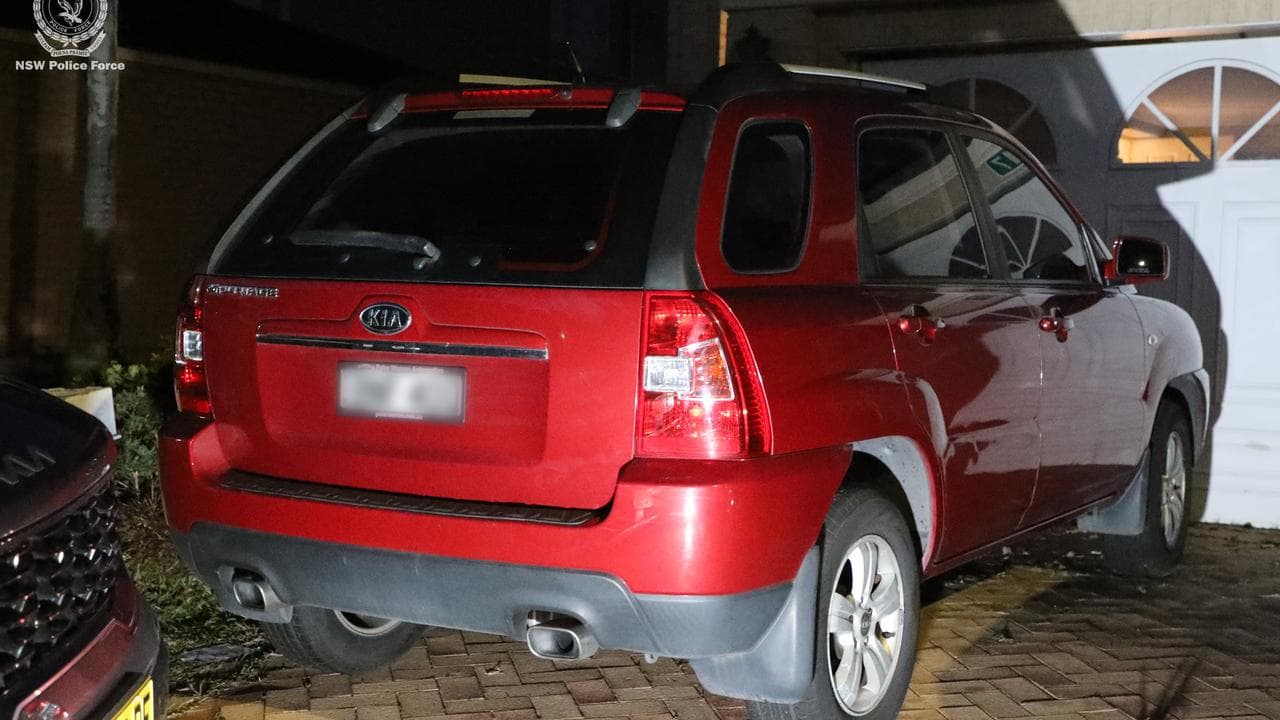 Police have seized a red Kia