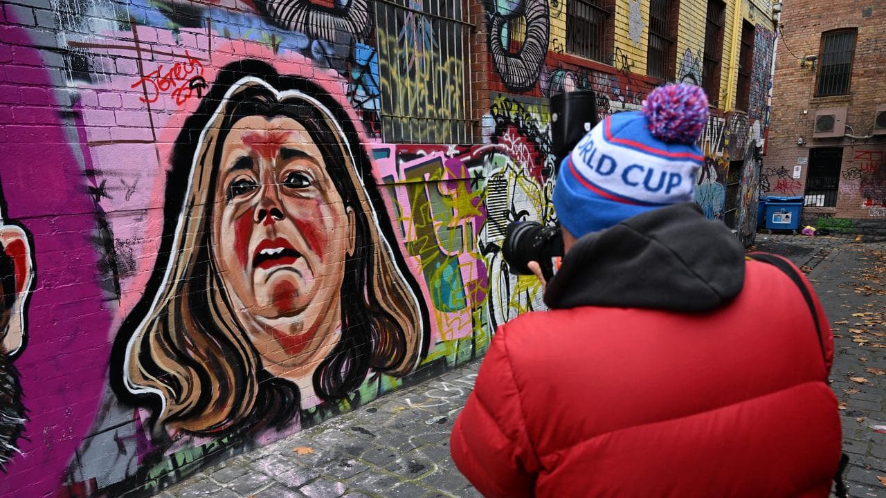 A mural of Erin Patterson (file)