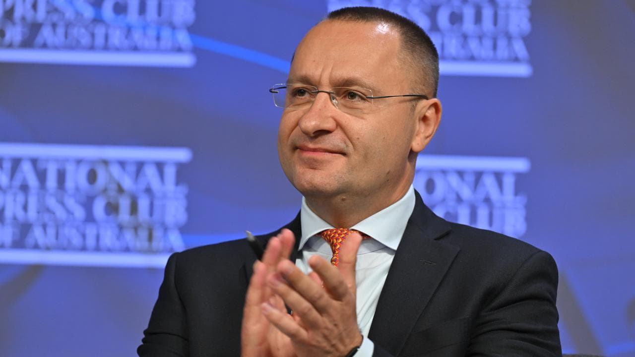 Ukraine’s Ambassador to Australia Vasyl Myroshnychenko (file image)