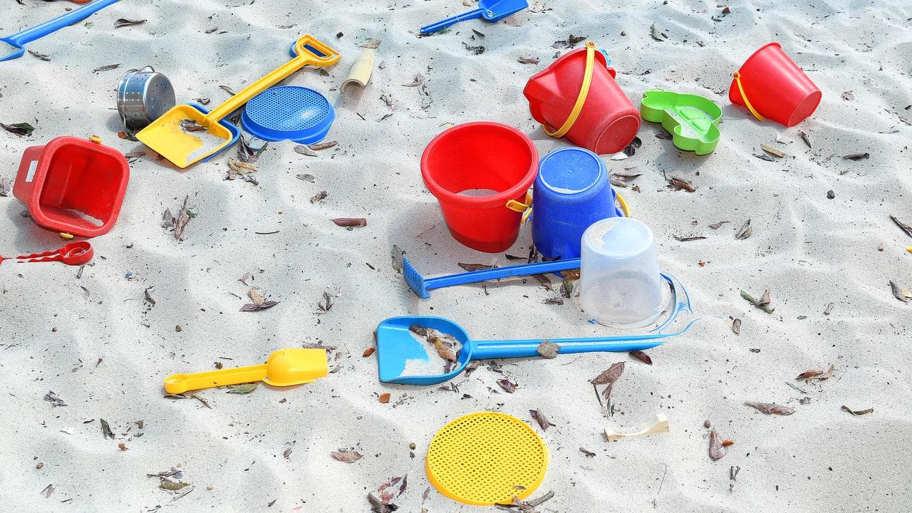 Sandpit at childcare centre