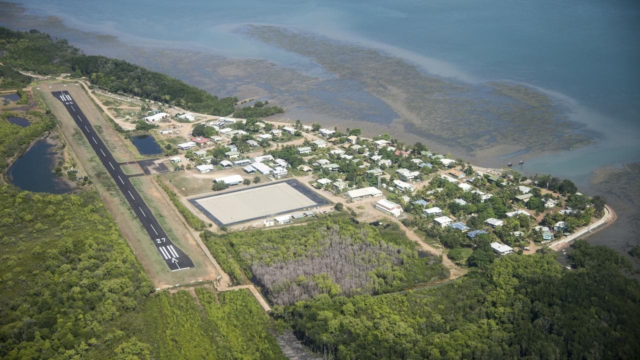 Aerial view of Boigu Island