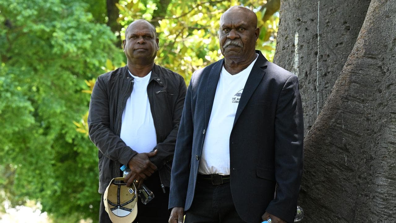 Uncle Pabai Pabai (left) and Uncle Paul Kabai