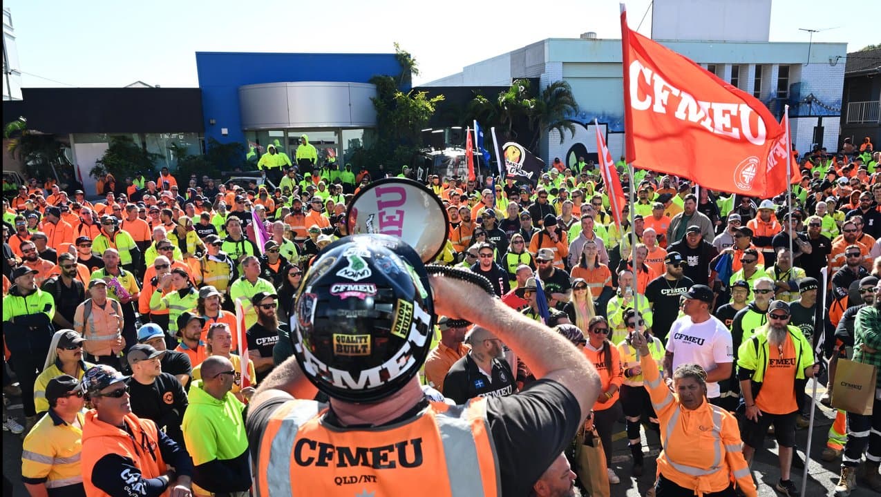 CFMEU rally