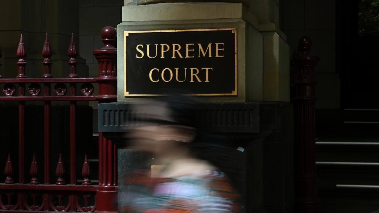 Signage outside of the Supreme Court of Victoria (file image)