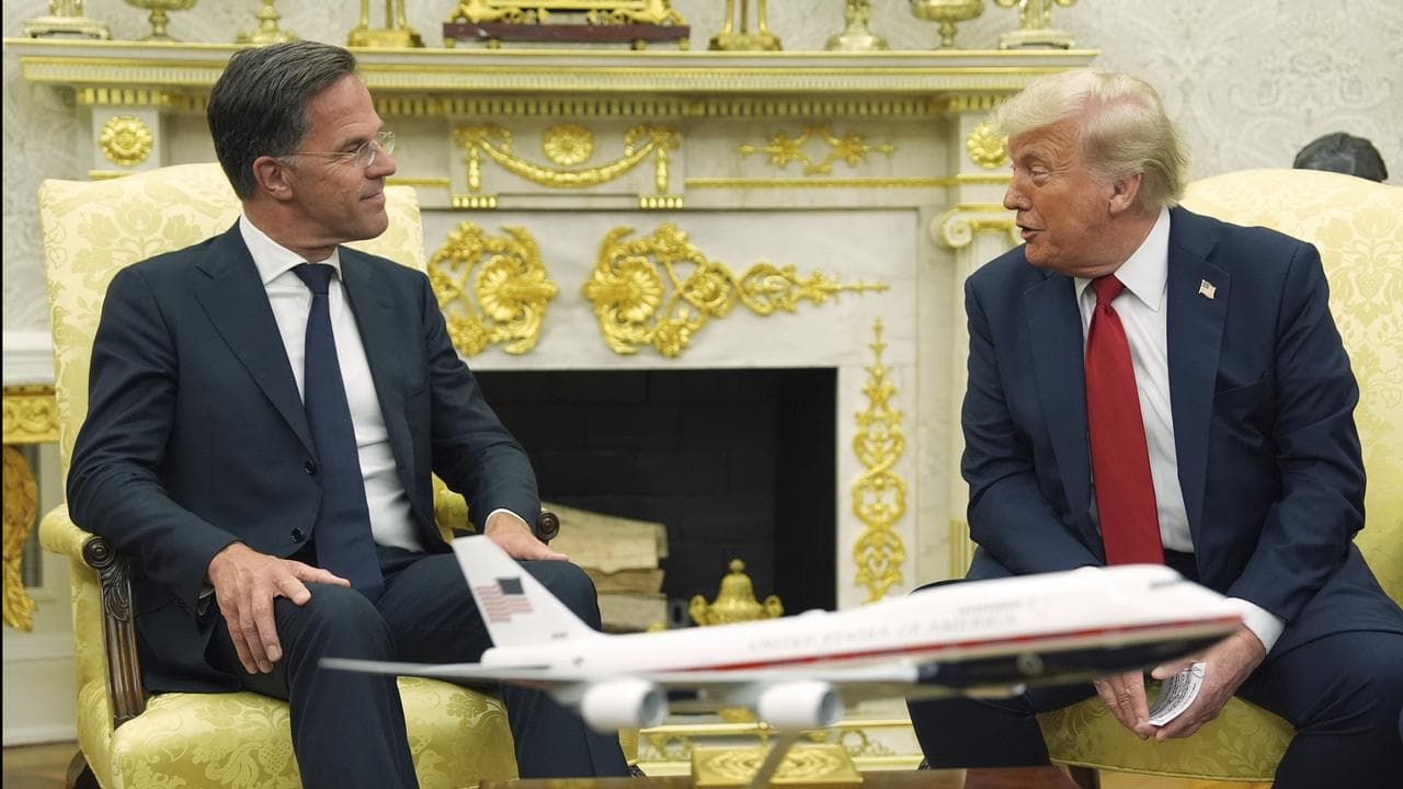 NATO Secretary-General Mark Rutte and US President Donald Trump