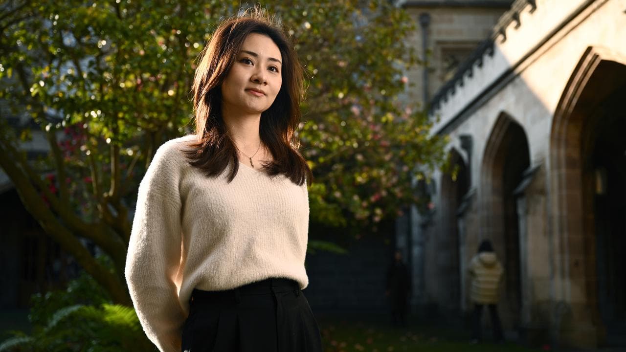 Naoka Cheah poses for a photograph at Melbourne University