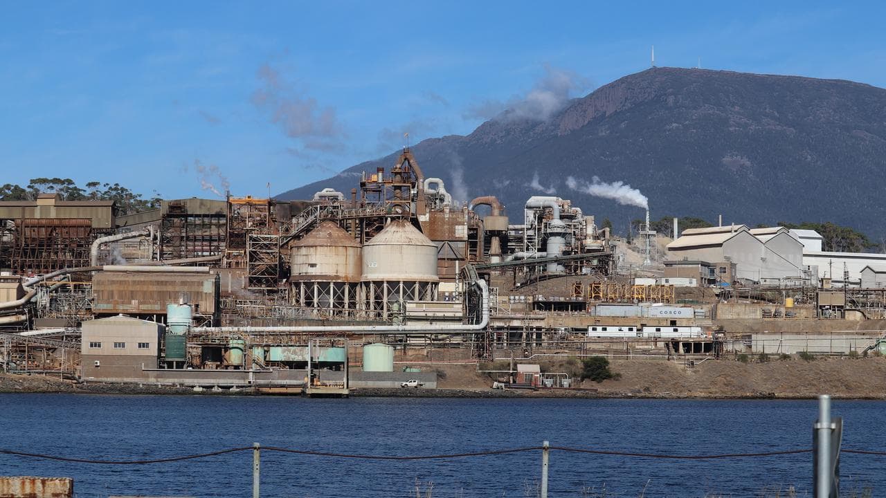 Nyrstar zinc smelter in Lutana, Hobart