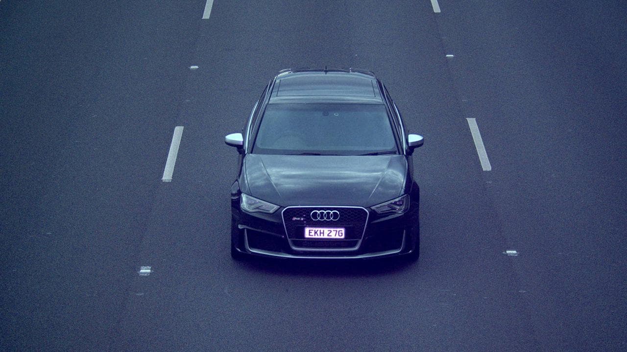 The black Audi allegedly used in the murder (file)