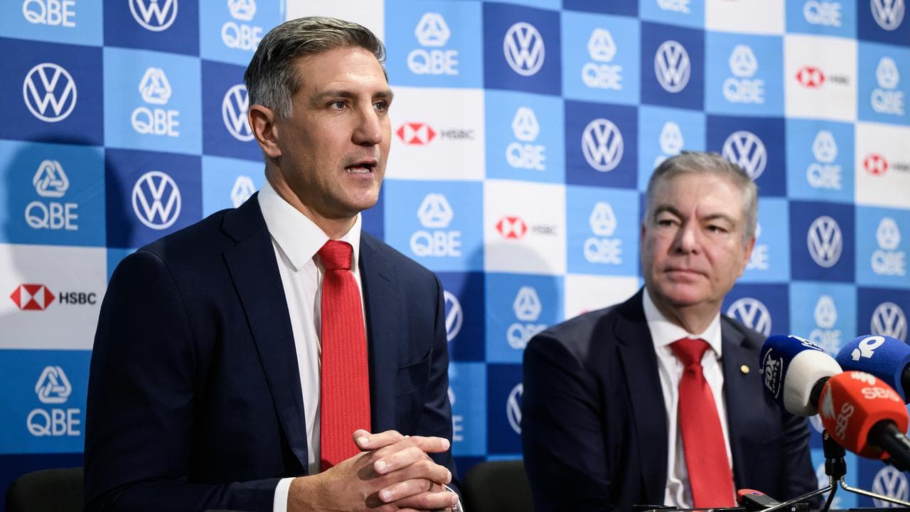 (L-R) Matthew Pavlich and Andrew Pridham.