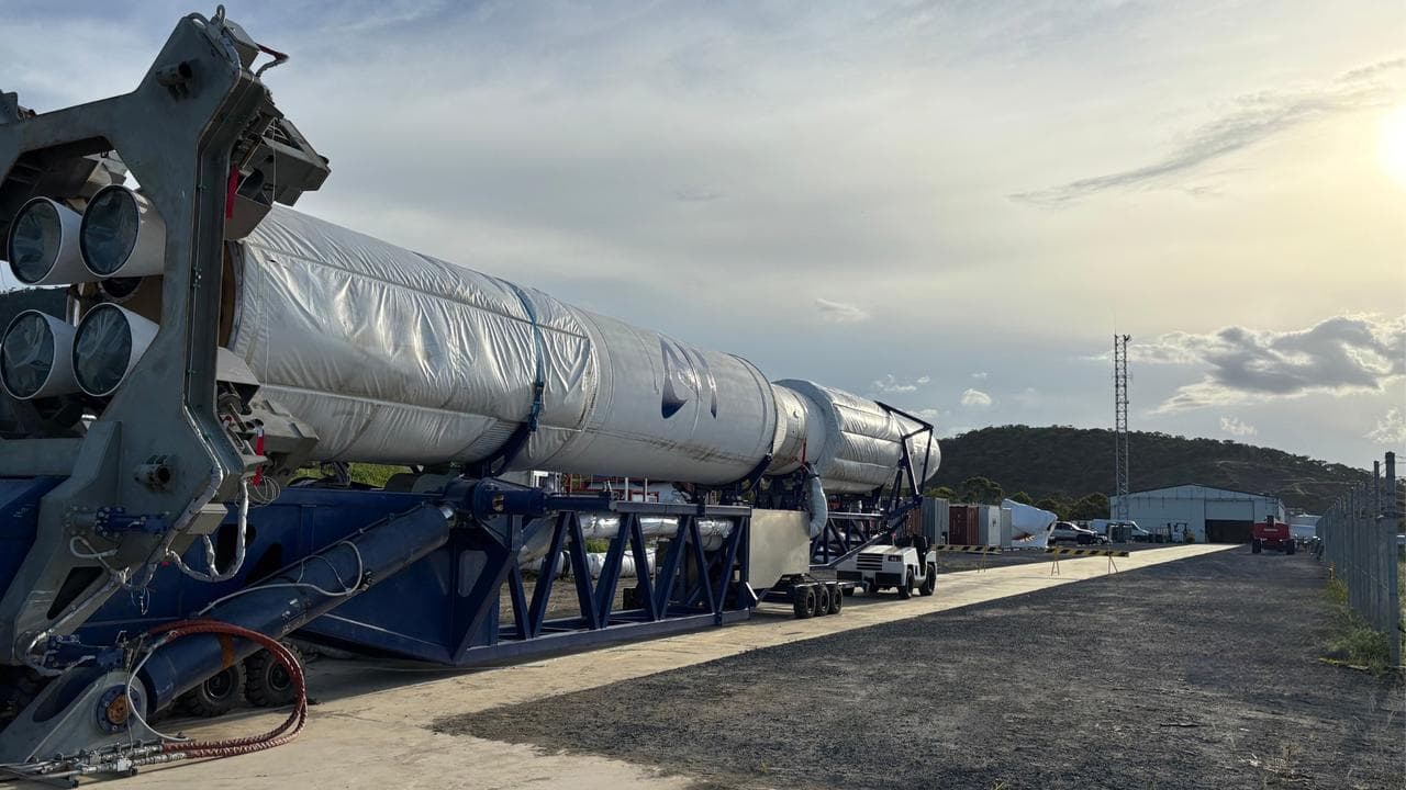 Gilmour Space Technologies' orbital rocket Eris in Bowen, Queensland