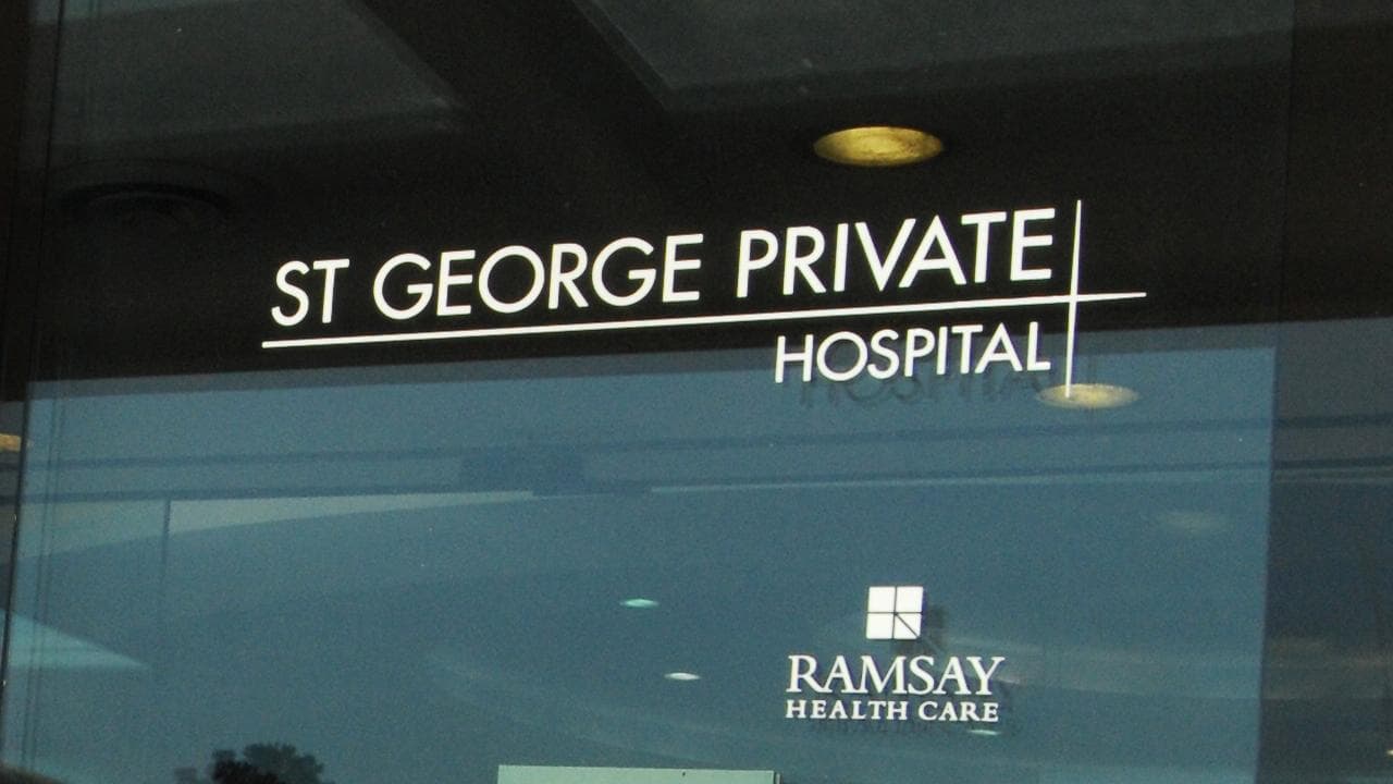 St George Private Hospital signage (file)