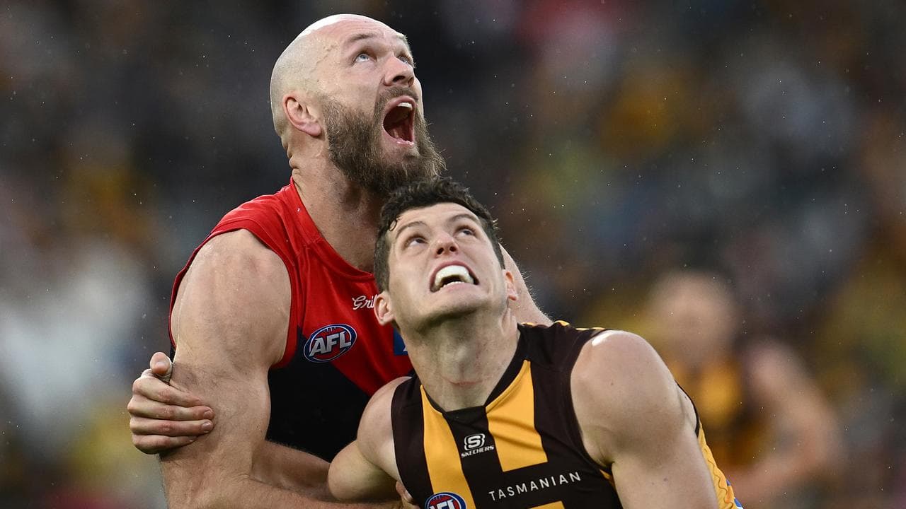 Melbourne's inspirational captain Max Gawn