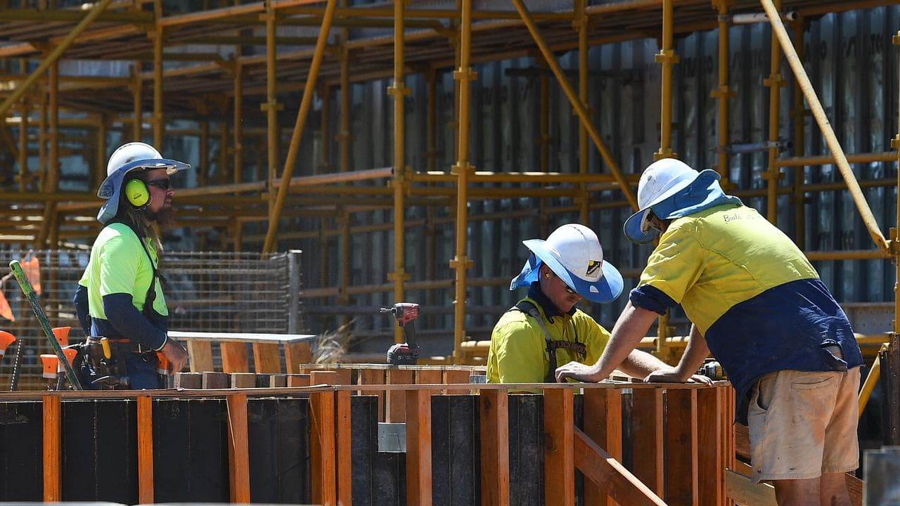 Construction in Darwin, Monday, August 11, 2025.