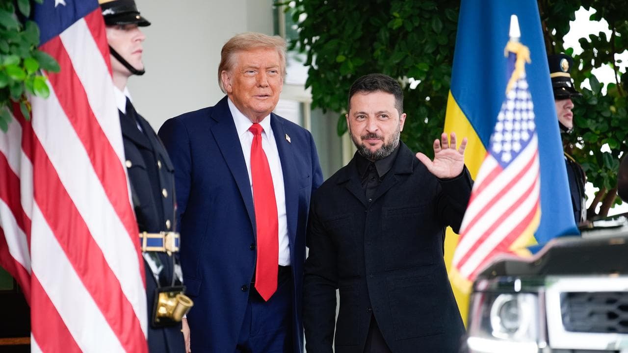 Donald Trump meets Volodymyr Zelenskiy