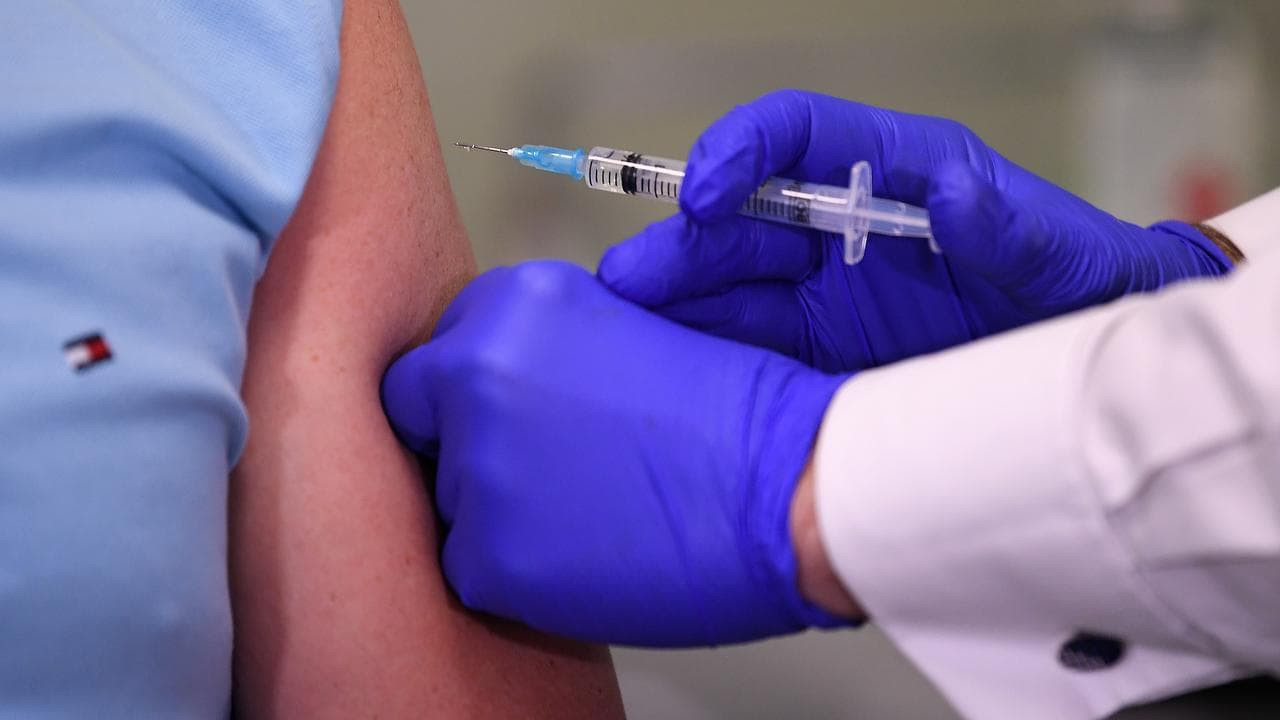 A person gets a vaccination (file image)