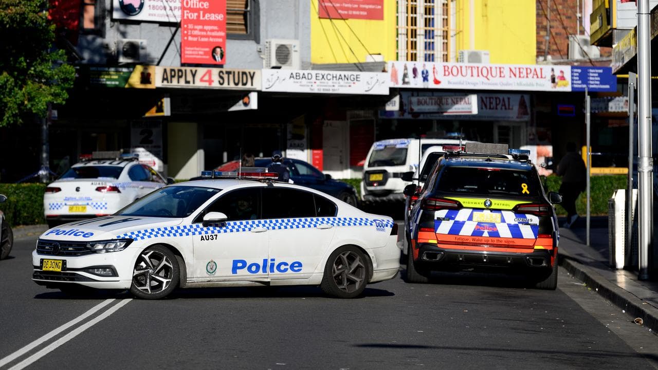 Police at scene of public shooting in Auburn (file image)