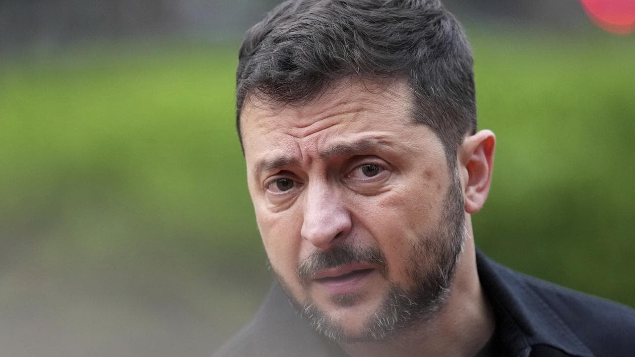 Ukraine's President Volodymyr Zelenskiy after the White House meeting