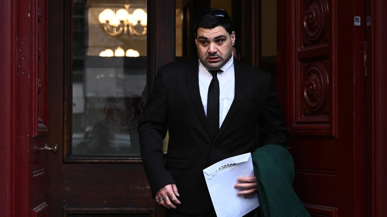 Rocky Russo leaves the Supreme Court of Victoria 