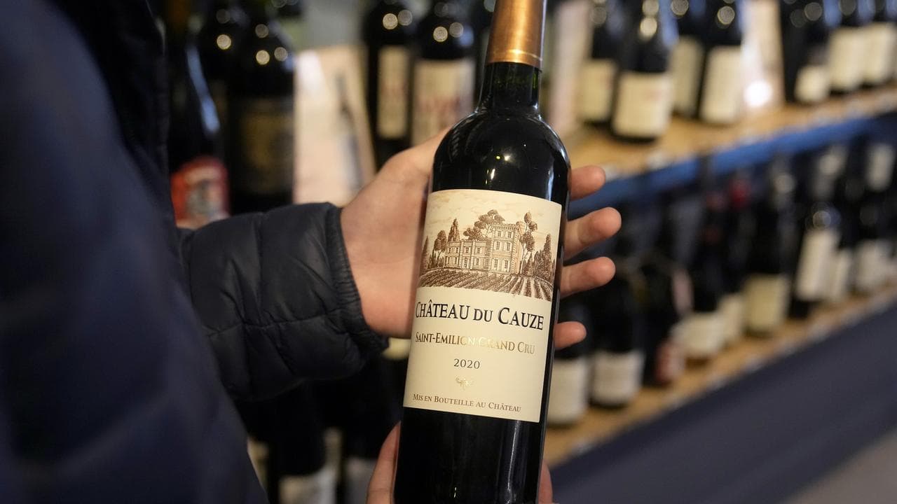 French wine at a store in San Francisco