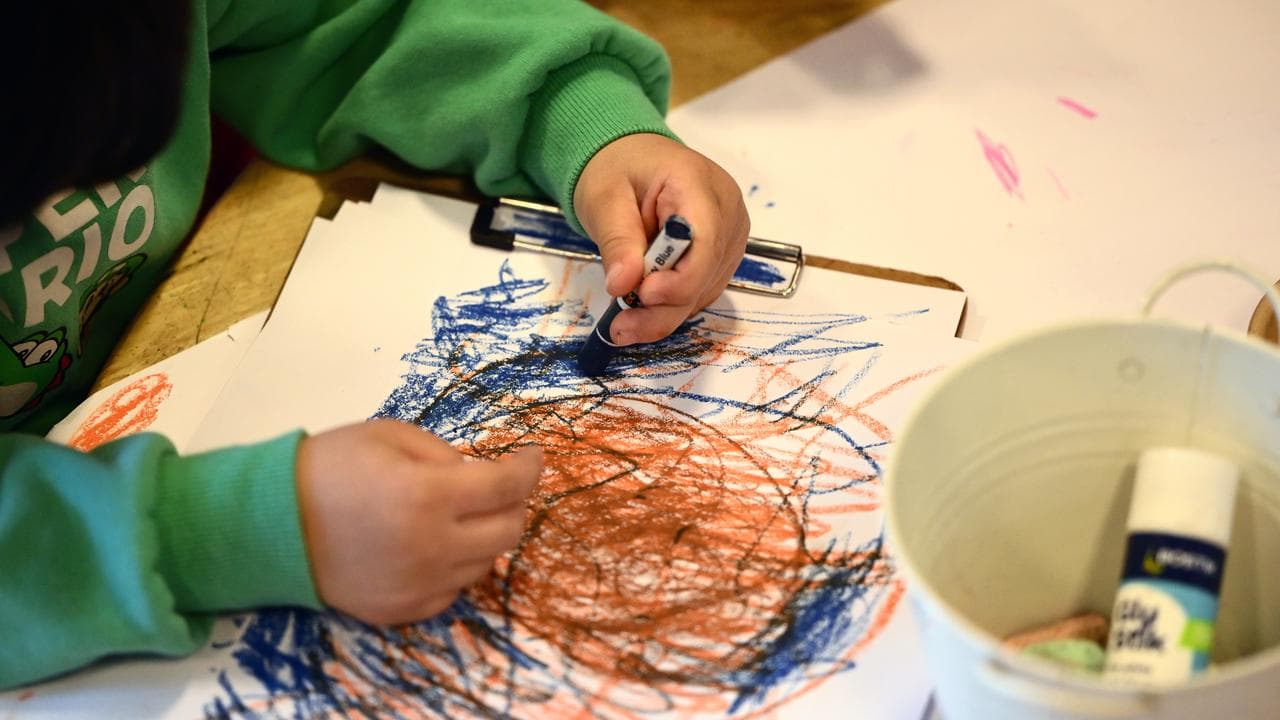 A child drawing