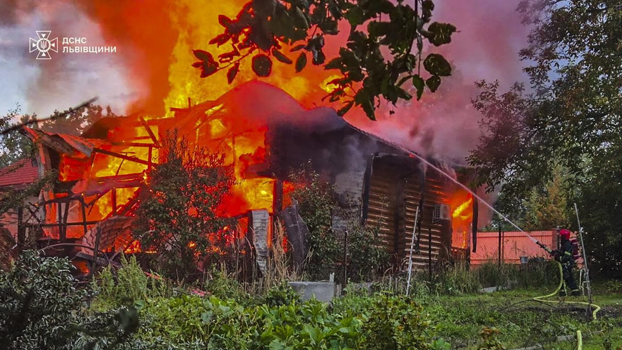 Russia launches massive drone and missile barrage across Ukraine