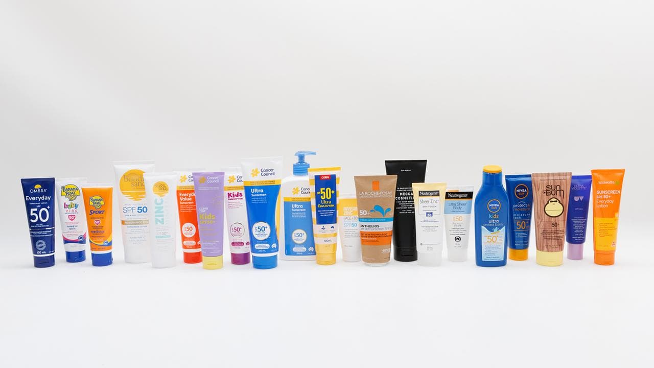 Popular SPF 50+ sunscreens tested by Choice (file image)