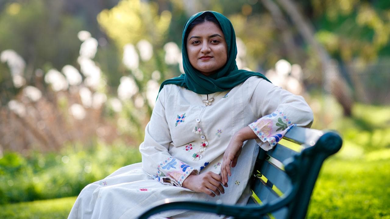 Rabi Aftab poses for a photo