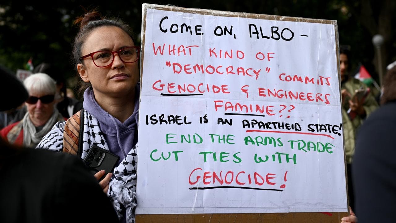 Pro-Palestine protesters in Sydney