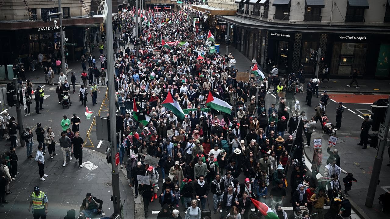 Protesters in Sydney