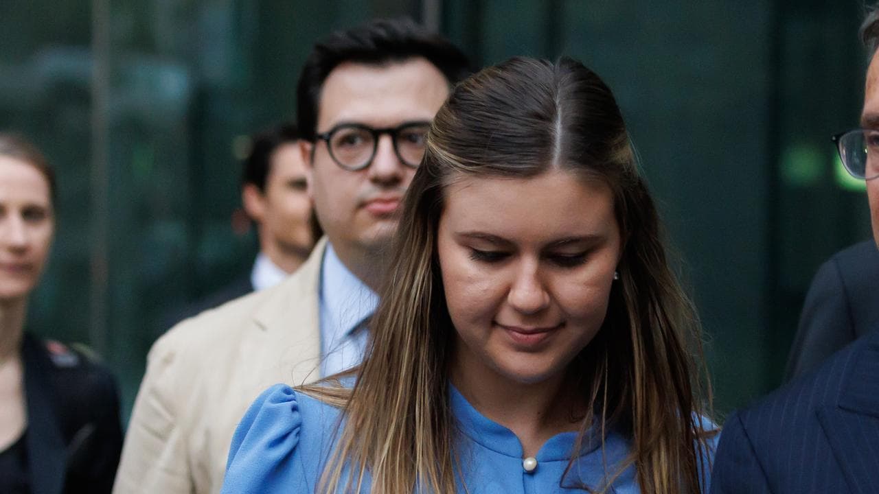 David Sharaz and Brittany Higgins (file)