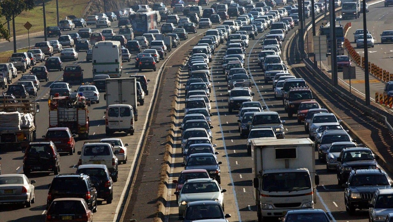 Extensive traffic in Sydney