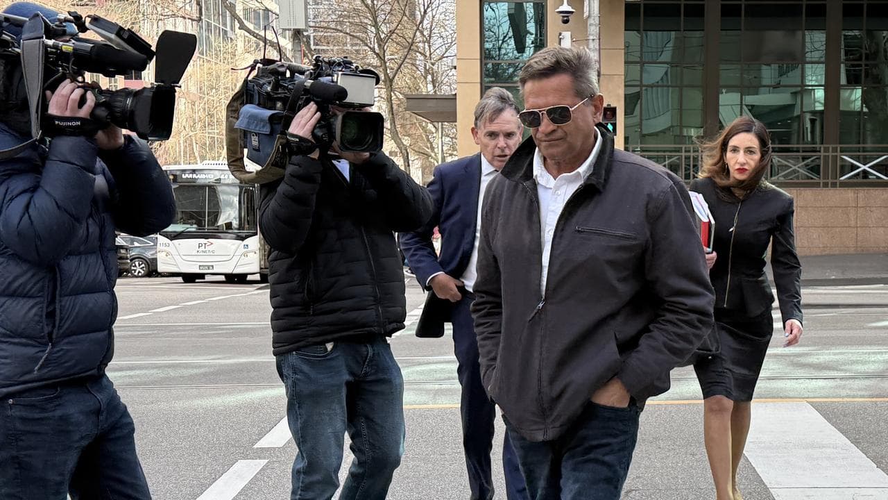 Former AFL player Neil Winmar leaves Melbourne Magistrates Court