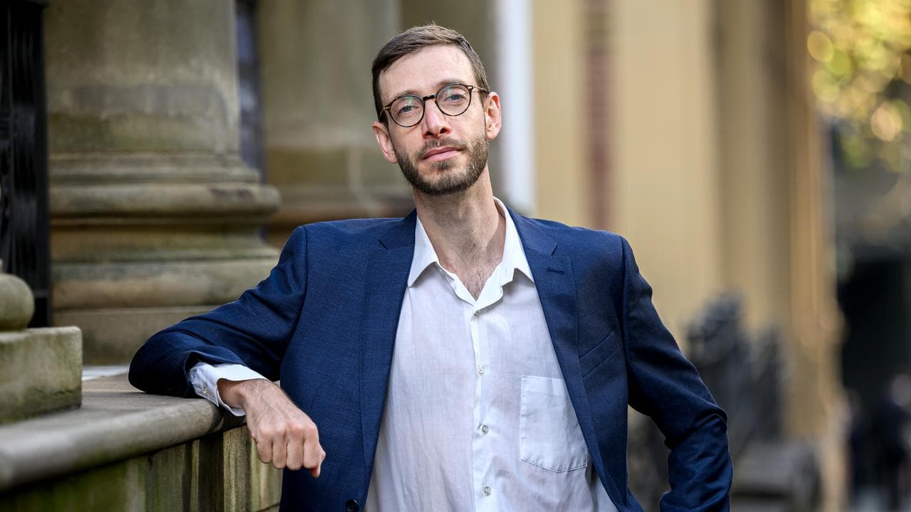 Parents for Climate CEO Nic Seton poses for a photograph in Sydney